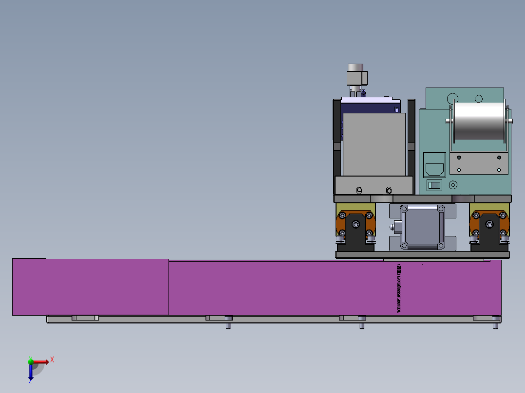 电阻焊机图俯视图