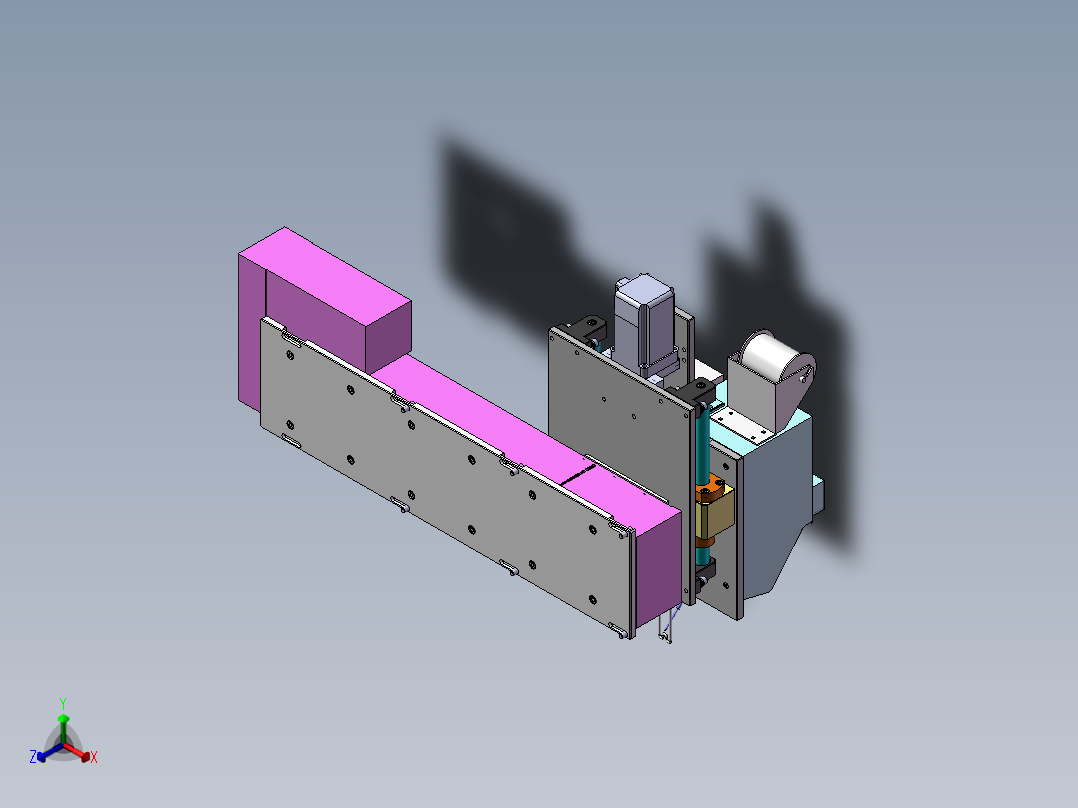 电阻焊机图正等轴测图