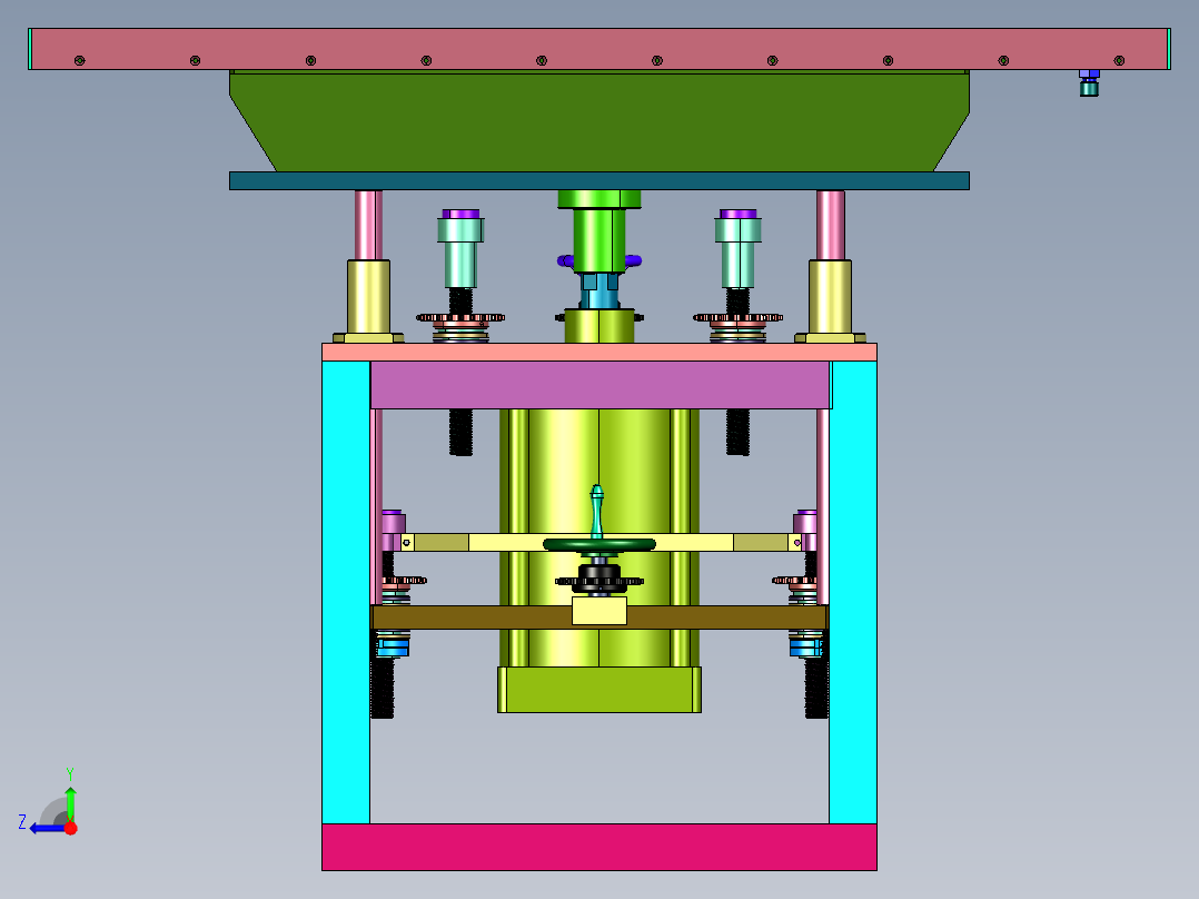 升降真空吸附台右视图