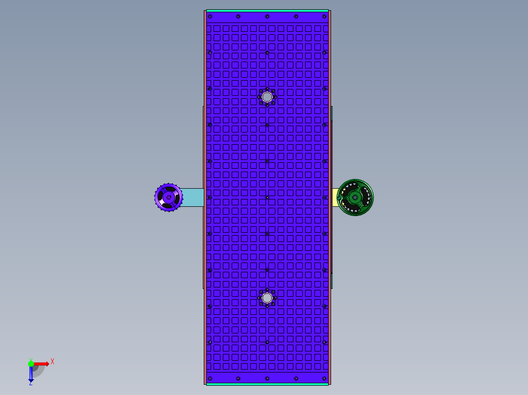升降真空吸附台俯视图