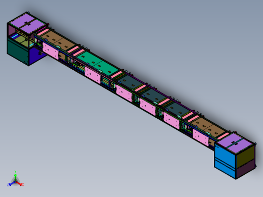 用于积放式滚筒输送线的托盘回转机构后视缩略图