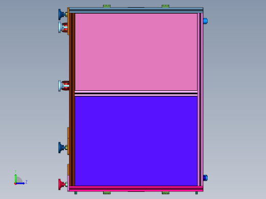 用于积放式滚筒输送线的托盘回转机构左视缩略图