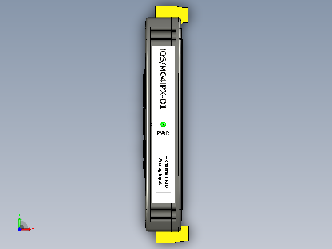 os-m04ipx-d1-远程 IO 模块前视图