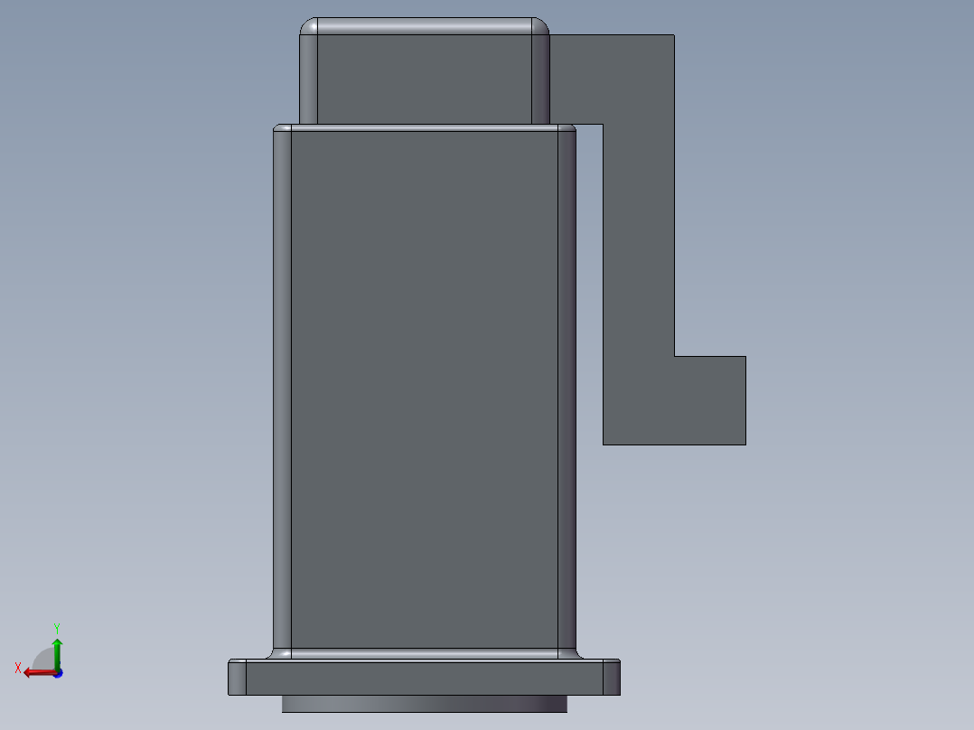 液压马达后视图