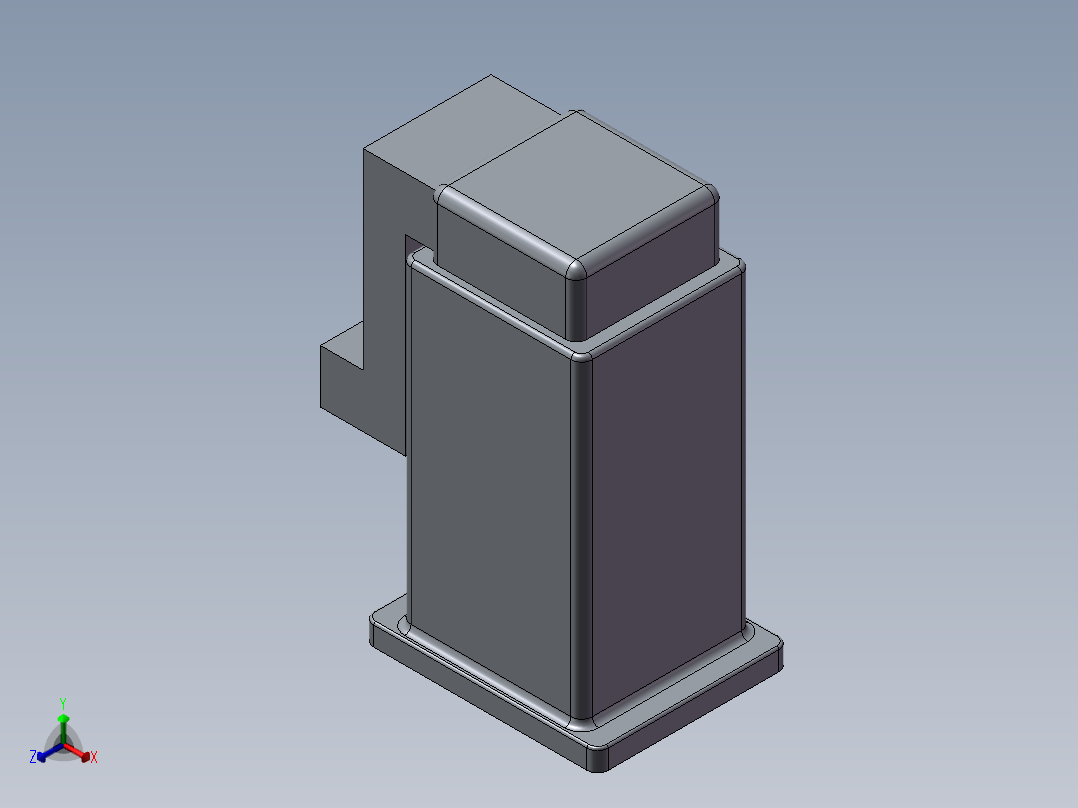 液压马达正等轴测图