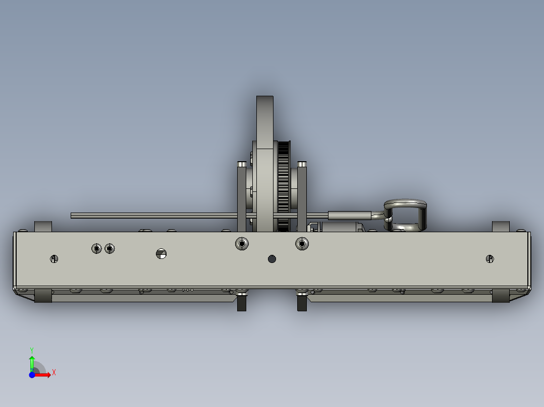 15公斤的旋转战斗机器人3D数模图纸 STEP格式前视图