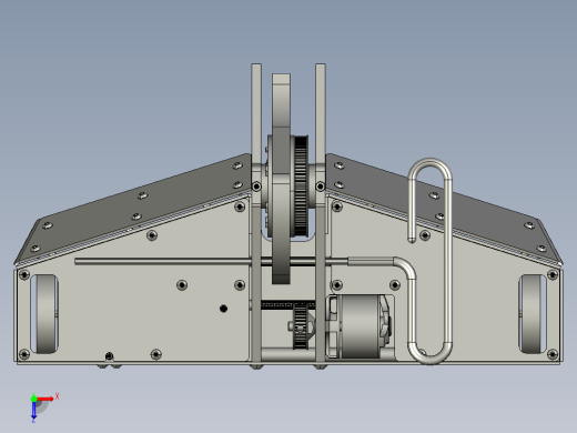 15公斤的旋转战斗机器人3D数模图纸 STEP格式俯视缩略图