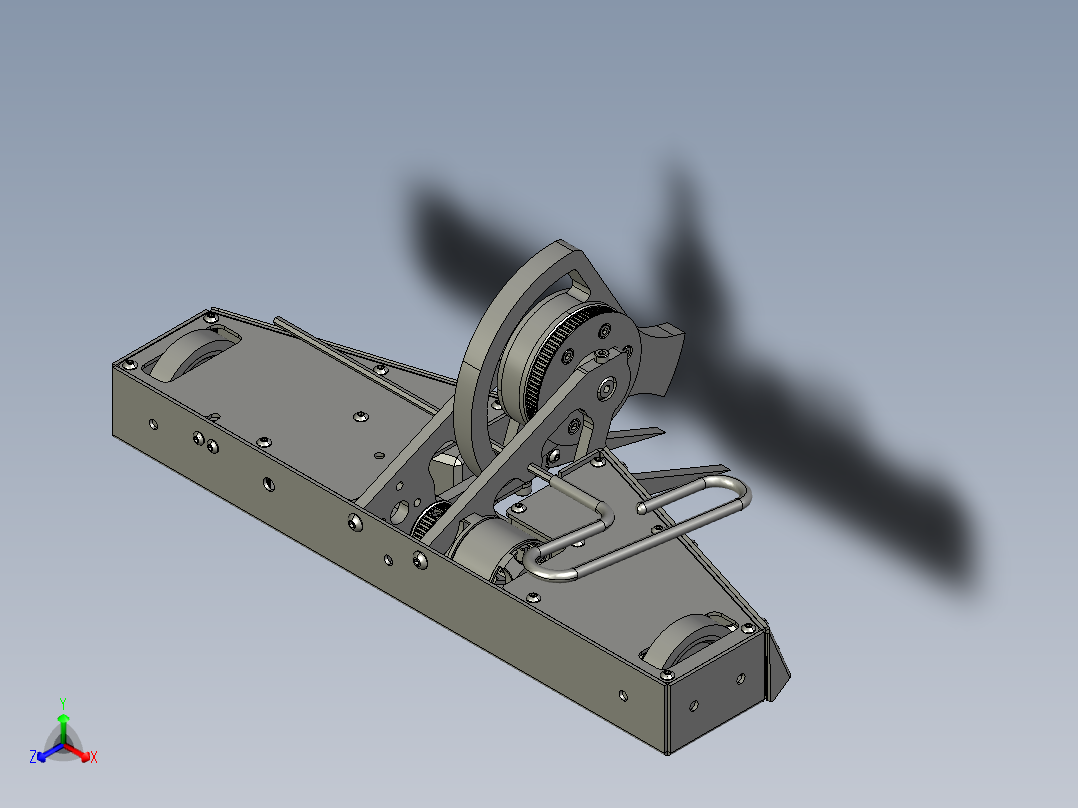15公斤的旋转战斗机器人3D数模图纸 STEP格式正等轴测图