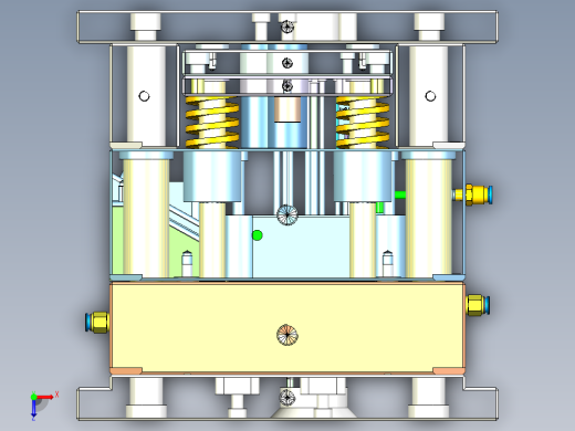 耳机-斜抽针、前后模斜滑块俯视缩略图