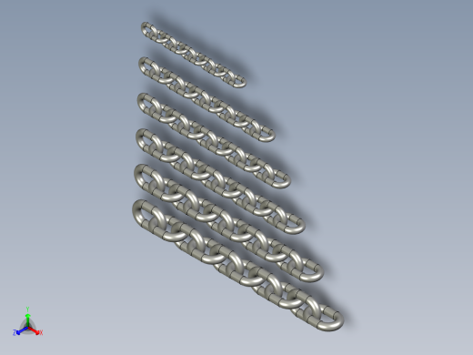 链条模型正等轴测缩略图