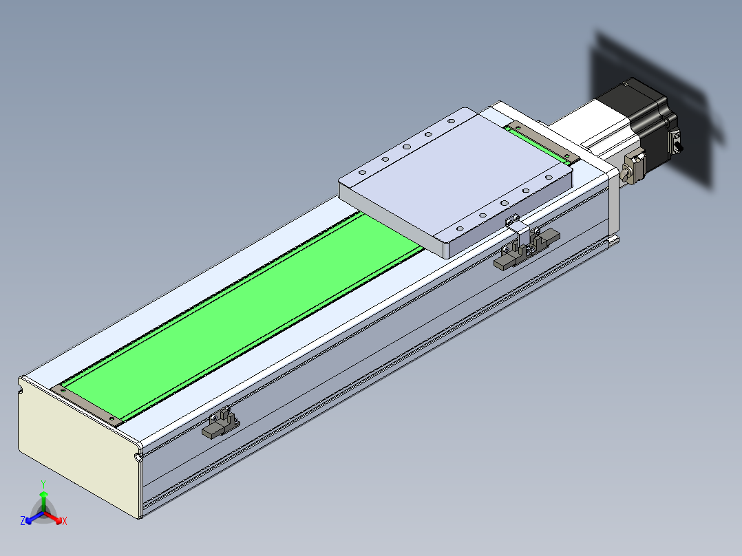 丝杠滑台-全封闭-EC17-Lx-C-S400-BC-P75-D3正等轴测图