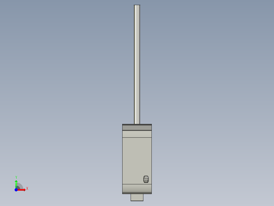 基恩士CZ-V1_kc图纸模型前视图