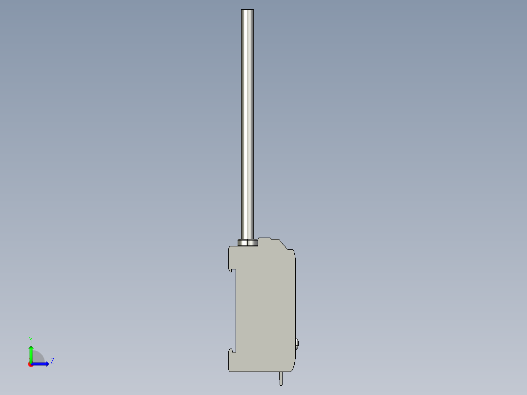 基恩士CZ-V1_kc图纸模型左视图