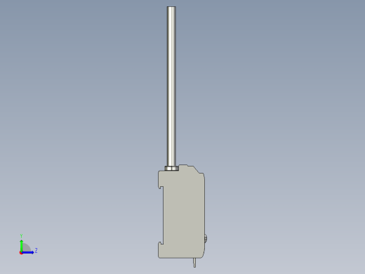 基恩士CZ-V1_kc图纸模型左视缩略图