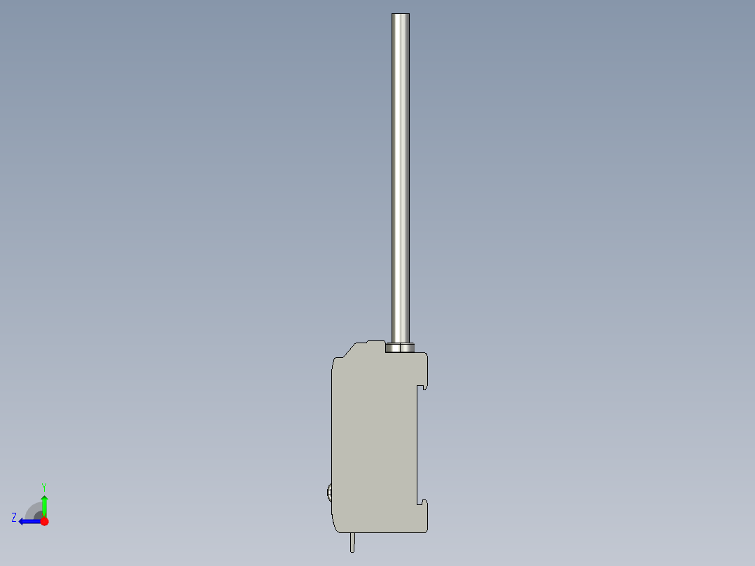 基恩士CZ-V1_kc图纸模型右视图