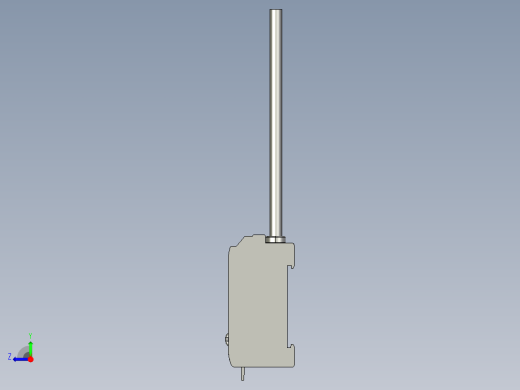 基恩士CZ-V1_kc图纸模型右视缩略图