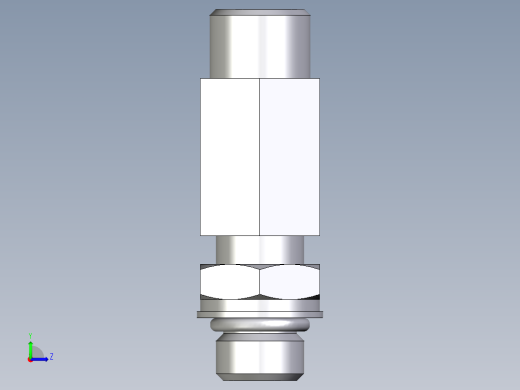 卡套式工业通用硬管接头EO_Adjustable_locknut_run_tee_LEE10LMOROMDCF左视缩略图