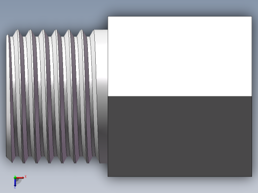 转接头-内外丝等径 DN15俯视缩略图