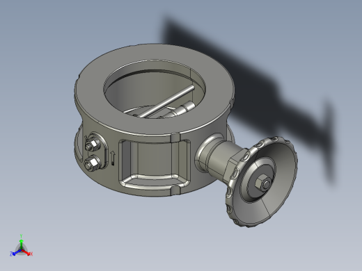止回阀正等轴测缩略图