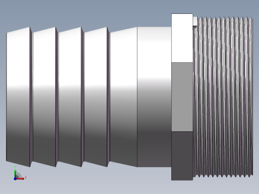 水管接头-有边 [DN65X65.5]前视缩略图