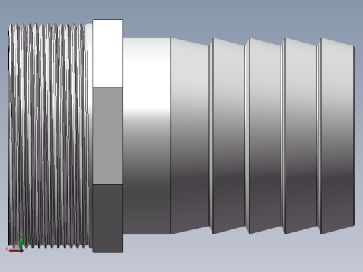 水管接头-有边 [DN65X65.5]后视缩略图