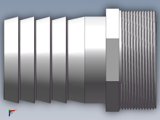 水管接头-有边 [DN65X65.5]俯视缩略图