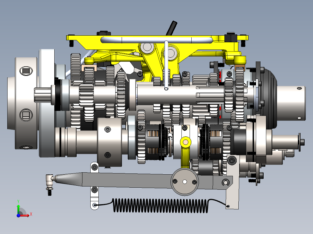 Colchester 2000 车床主轴箱前视图