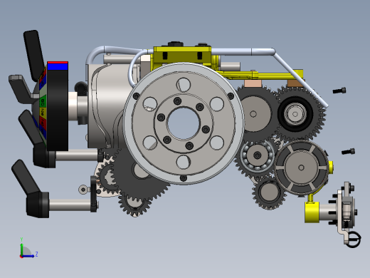 Colchester 2000 车床主轴箱左视缩略图