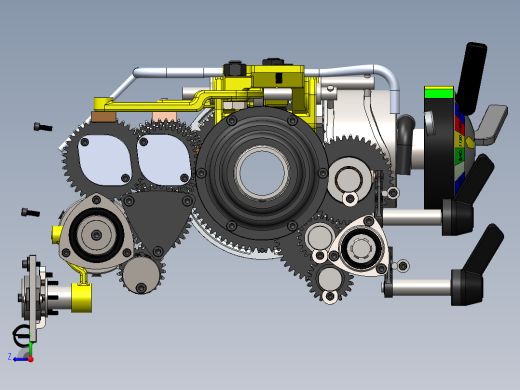 Colchester 2000 车床主轴箱右视缩略图