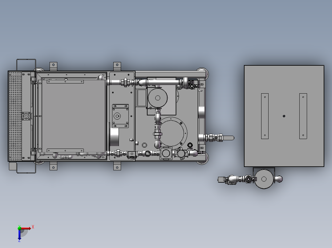 汽车清洗设备俯视图