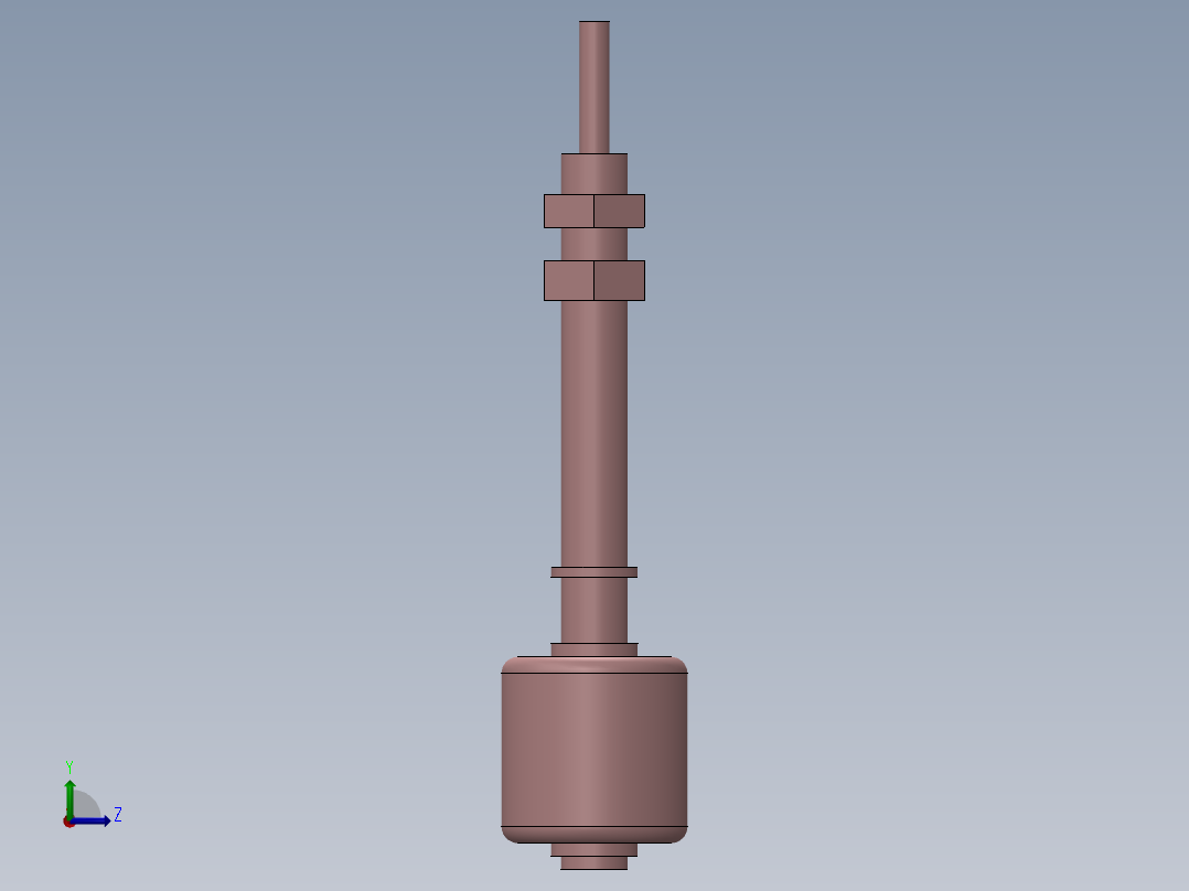 液位浮球左视图