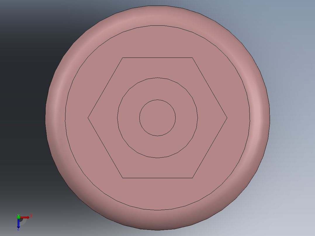 液位浮球俯视图