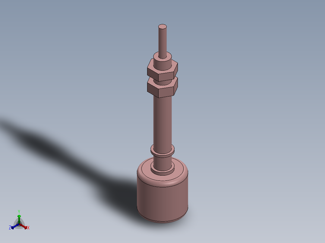 液位浮球正等轴测图