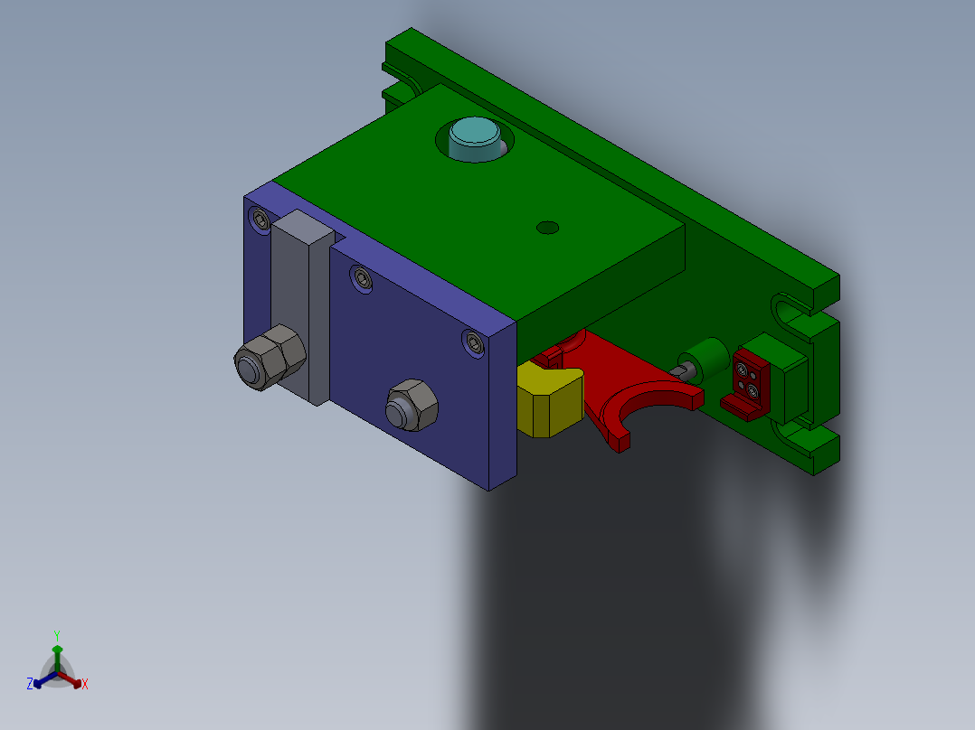831002拨叉加工工艺及铣φ60两侧面夹具设计【含三维SolidWorks】正等轴测图