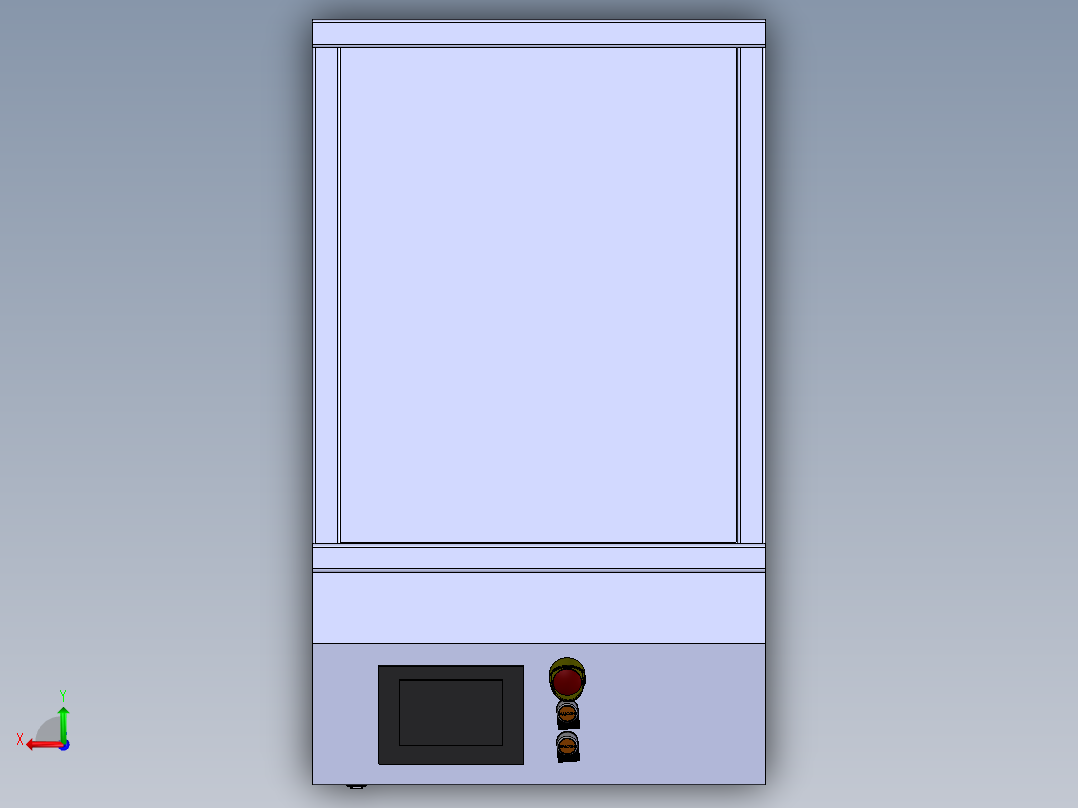 钣金压平卷弯机器sw18可编辑后视图