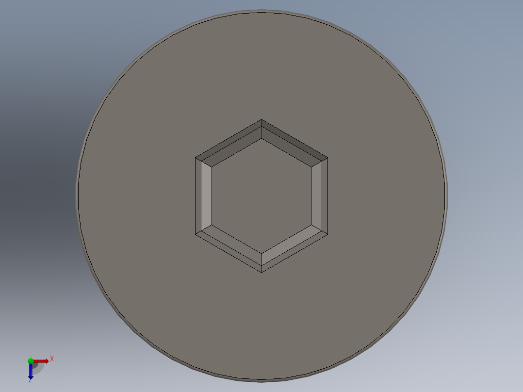 Screw_ISO_10642_M6x100_A2.SLDPRT俯视图