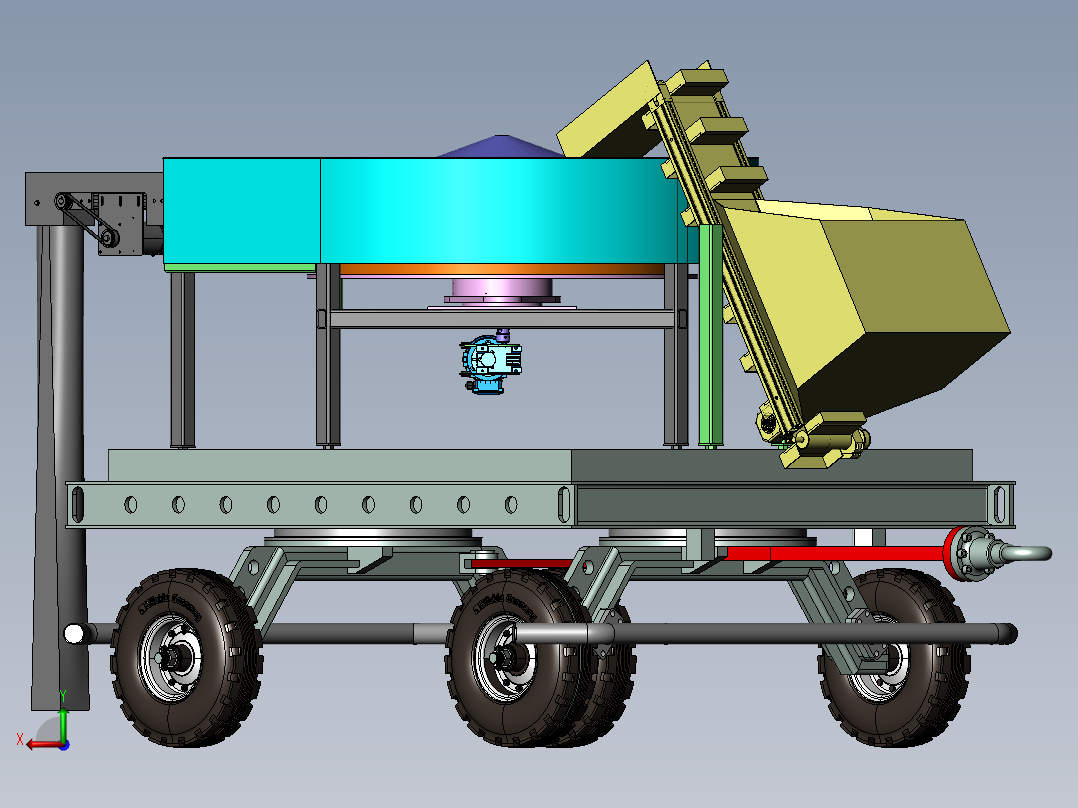 1大蒜正芽播种机后视图