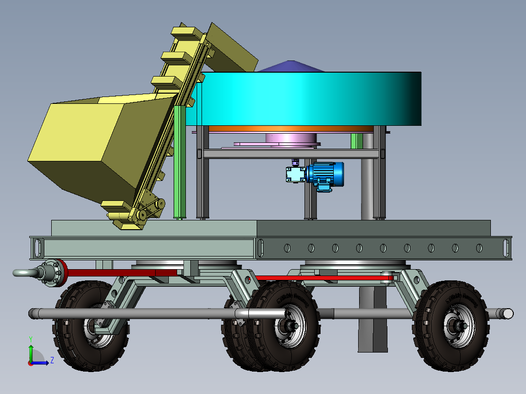 1大蒜正芽播种机左视图