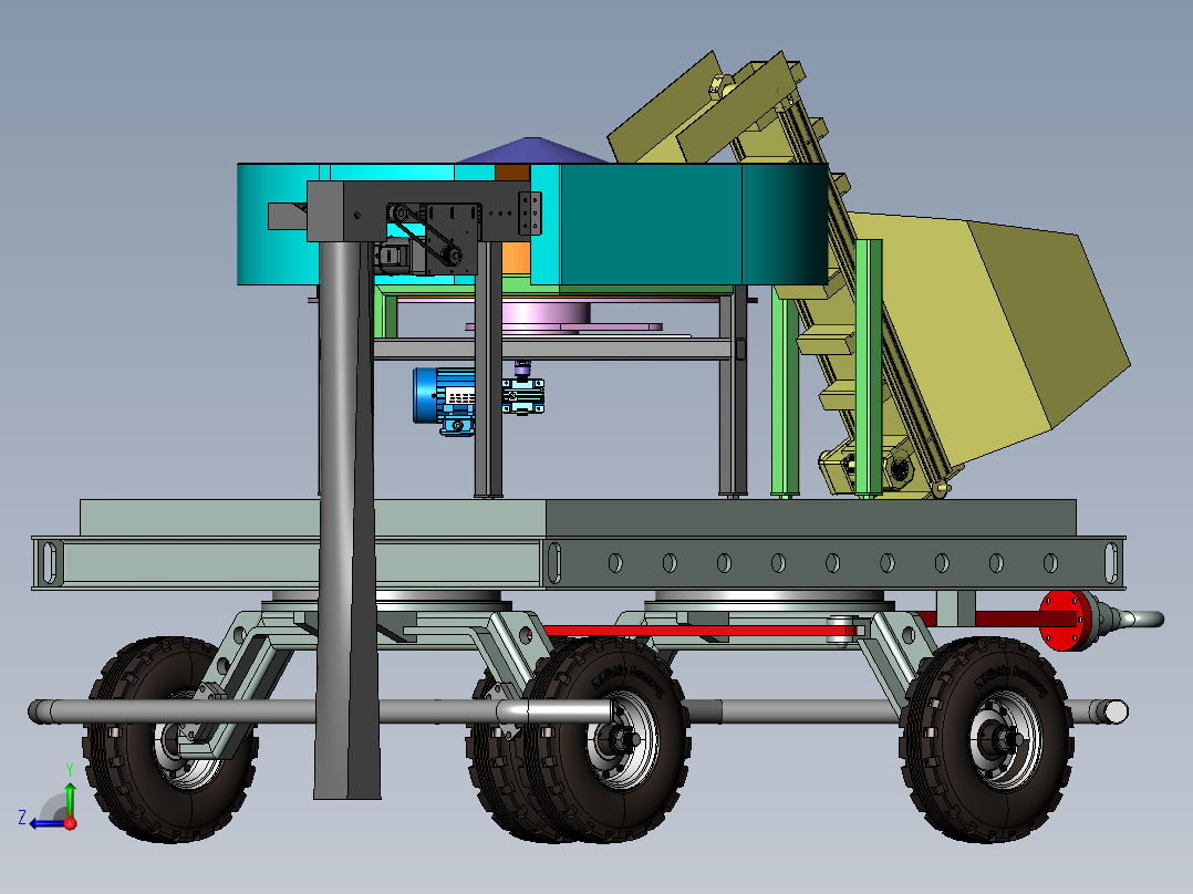 1大蒜正芽播种机右视图