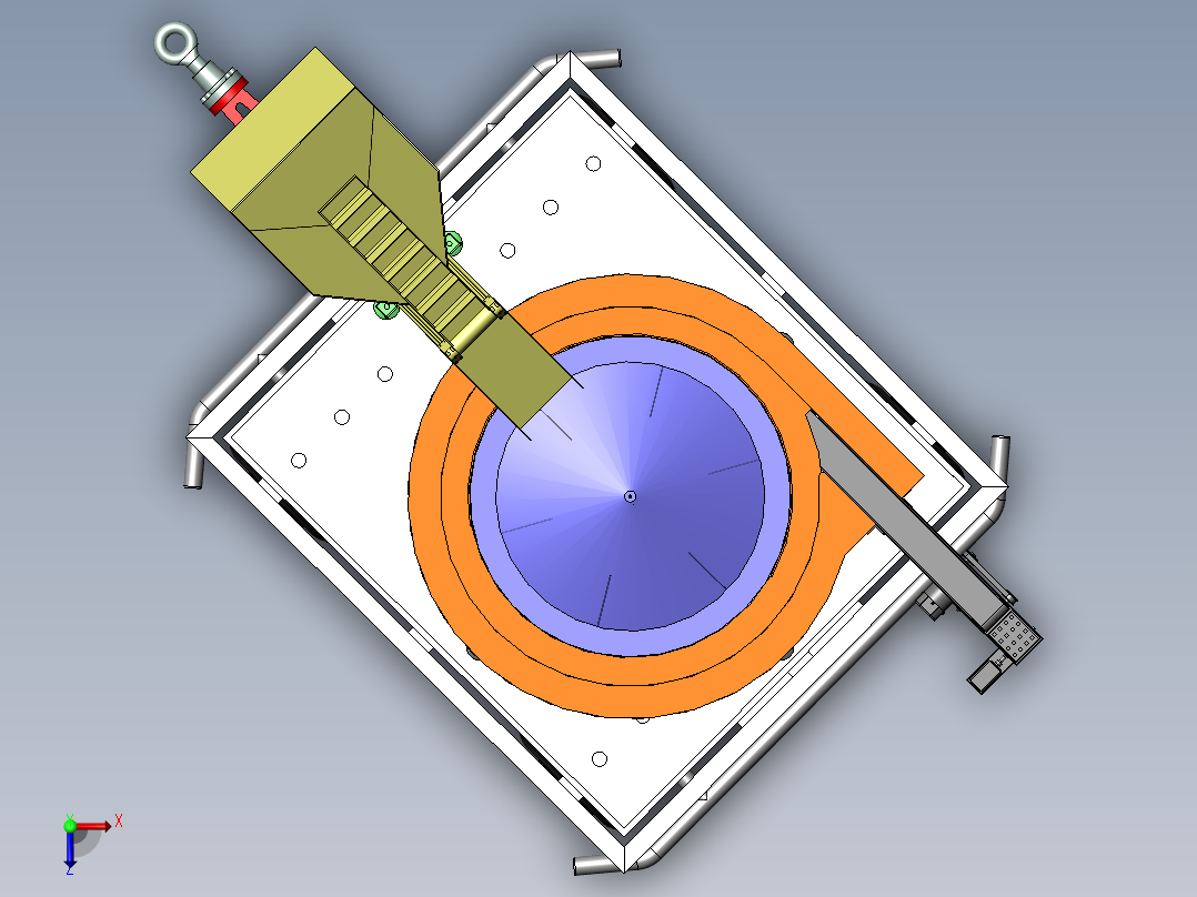 1大蒜正芽播种机俯视图