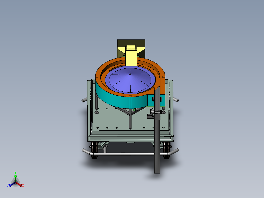 1大蒜正芽播种机正等轴测图