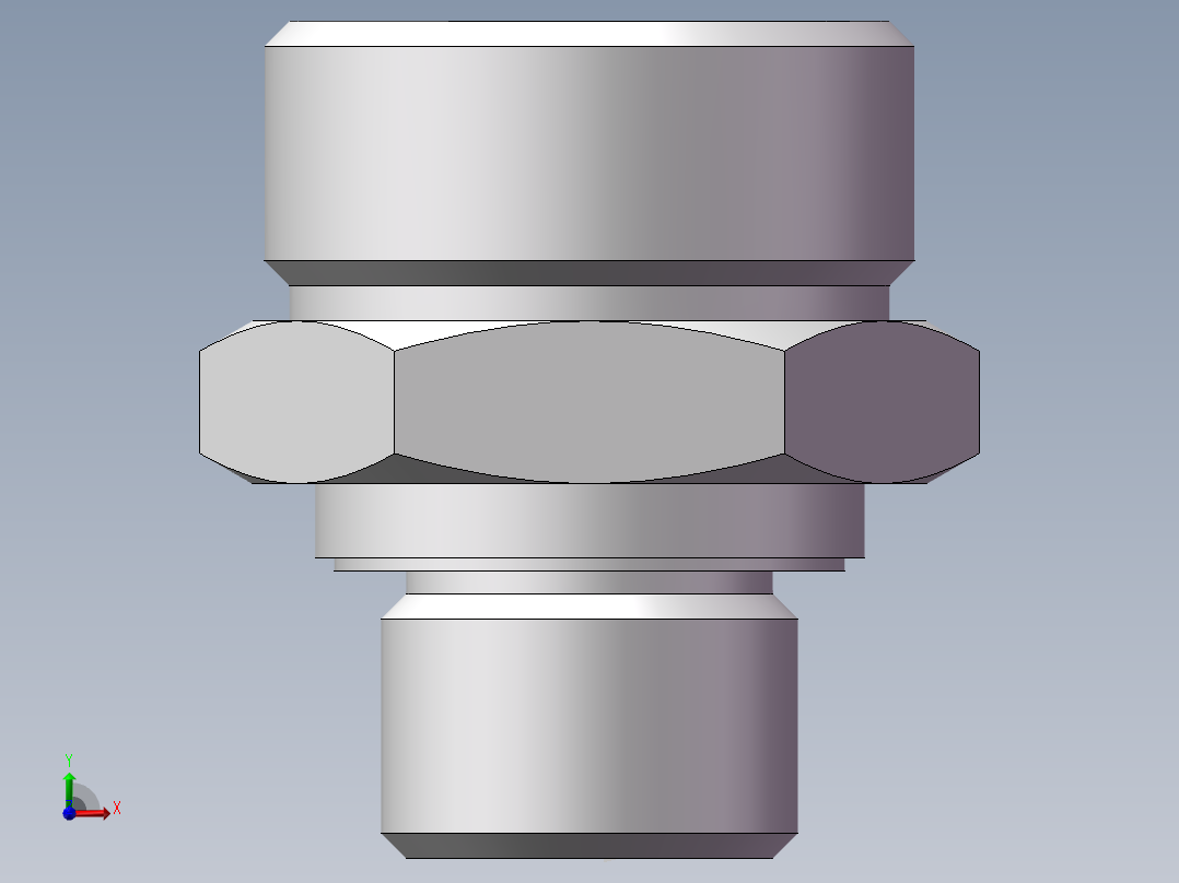 英制管螺纹ED密封、1CB-26-06WD非标前视图