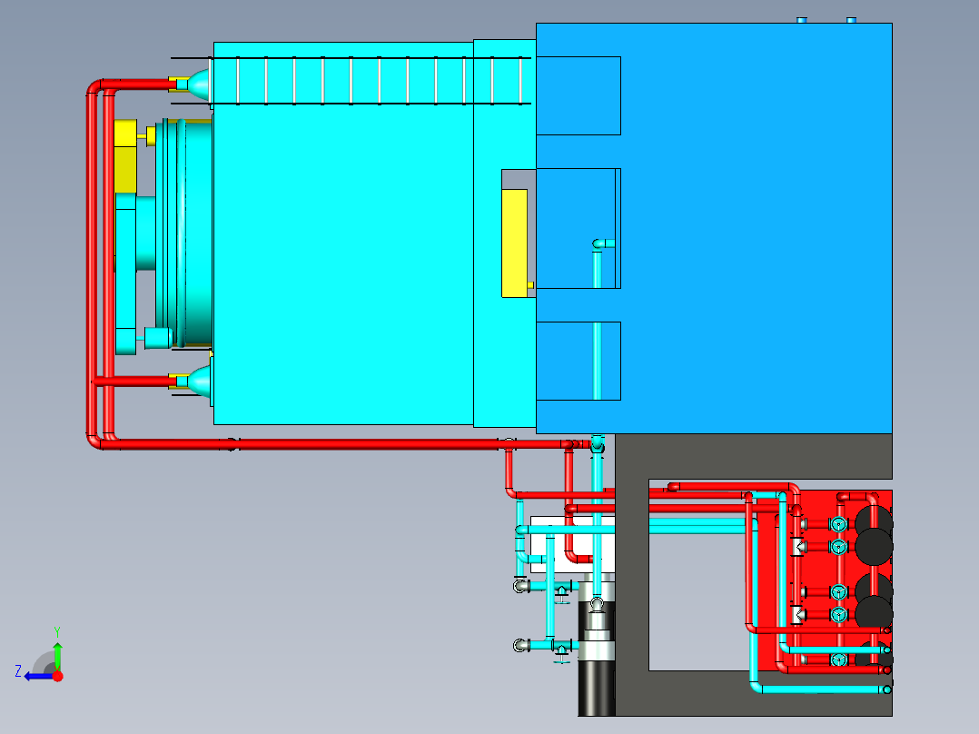B2003946-水处理 - 冷却系统右视图
