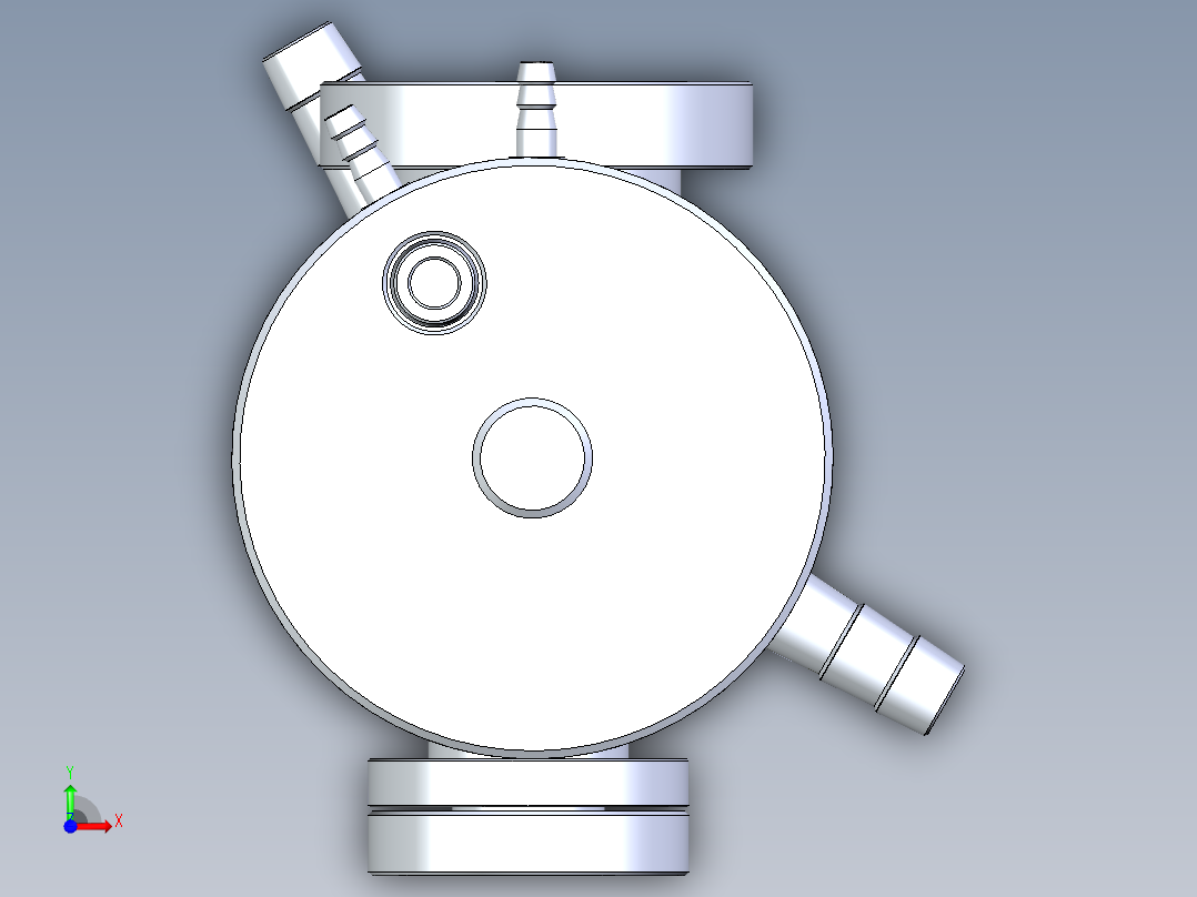 一种医疗用负压真空罐前视图