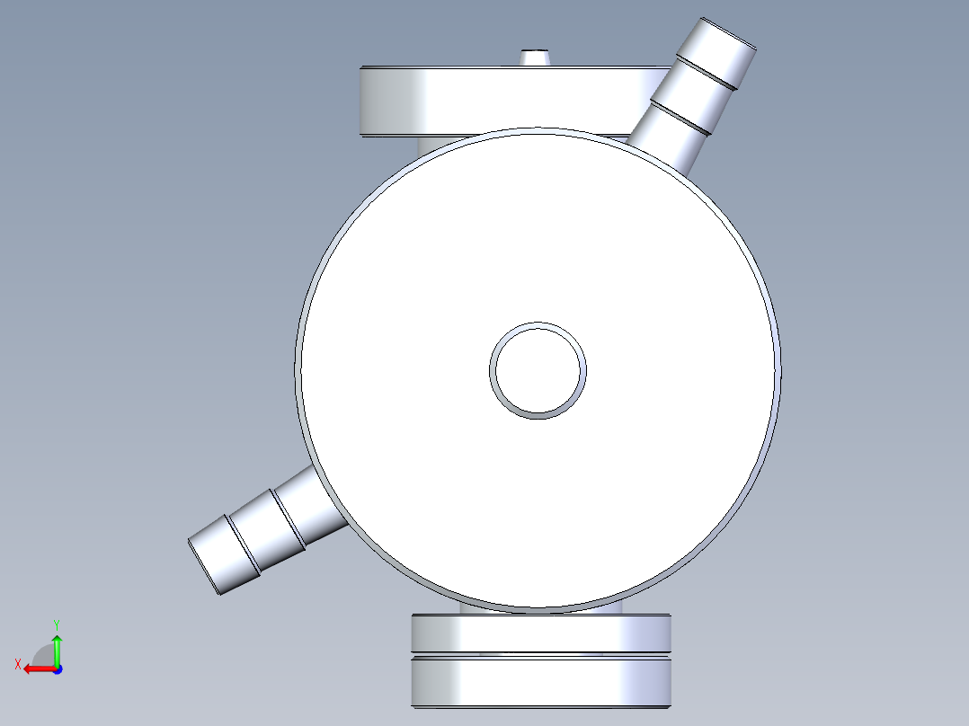 一种医疗用负压真空罐后视图