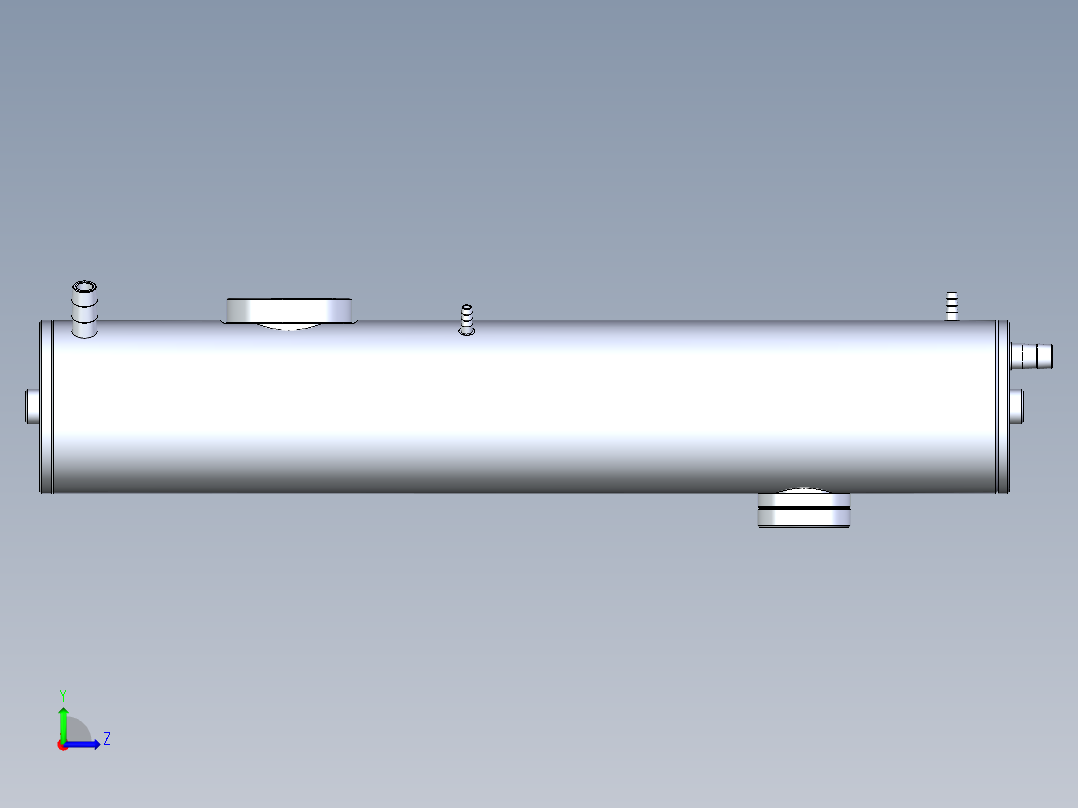 一种医疗用负压真空罐左视图