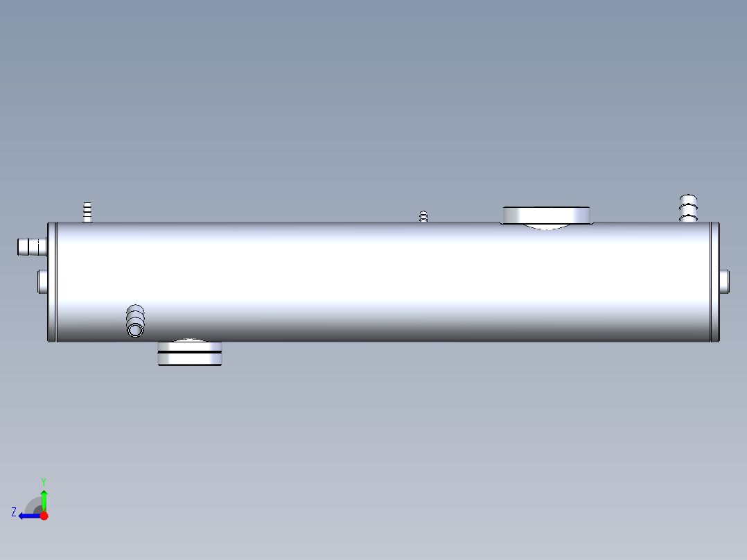 一种医疗用负压真空罐右视图