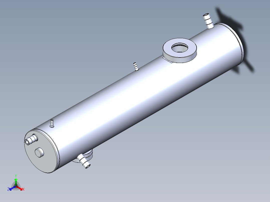一种医疗用负压真空罐正等轴测图