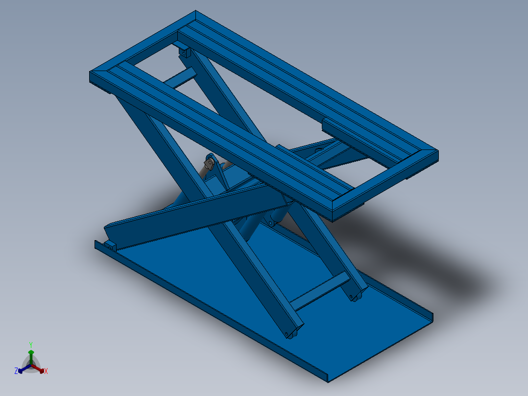 剪叉式升降机 、升降机(66)正等轴测图
