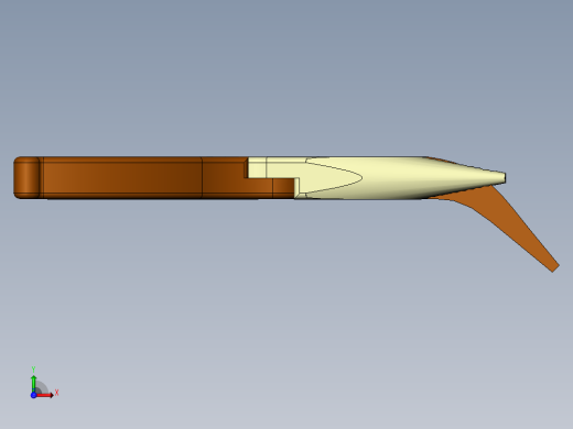 45度高品质弯嘴钳前视缩略图